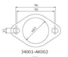 HKS Exhaust Gasket 60mm 2Pk