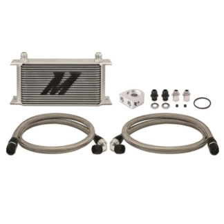 Mishimoto Universal Thermostatic 19 Row Oil Cooler Kit Silver