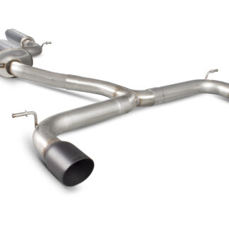 Scorpion Non-res cat-back system with electronic valves Daytona Ceramic Tailpipe Volkswagen MK7 Golf R (pre facelift) 2014 - 2016