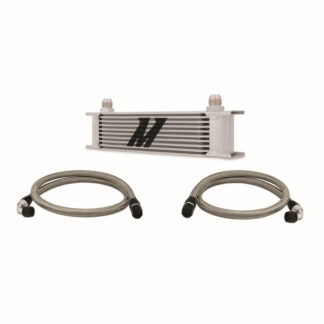 Mishimoto Universal Thermostatic 10 Row Oil Cooler Kit Silv