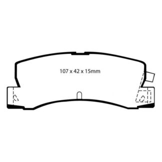 DP4629R EBC Yellowstuff Rear Pads Caliper-Akebono TOYOTA