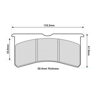PBS Willwood Brake Pads for AP CP8350/Superlite Calipers