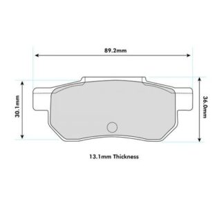 PBS ProTrack Honda Ek/EG Rear brake pad set