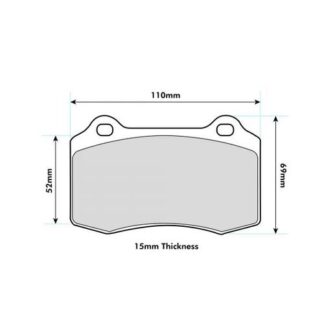 PBS ProRace Brake Pad Set Ford SEAT VOLVO CITROEN PEUGEOT RENAULT (Check Product Info) Brembo Calipers