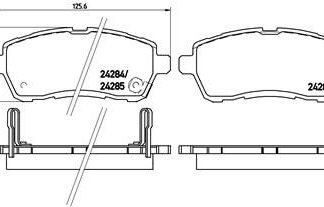 PBS ProTrack Suzuki Swift IV Front brake pad set