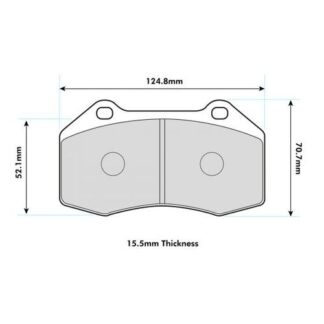 PBS ProTrack Renault Clio 197/200 / Megane 225/R26 Front brake pad