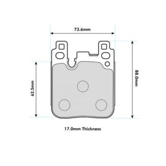 PBS ProTrack BMW M2/3/4 I140 Rear pad ProTrack