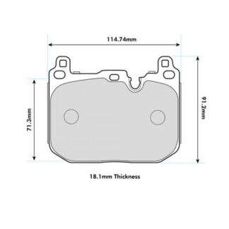 PBS ProTrack BMW M2/ M3 / M4  I140 Front brake pad set