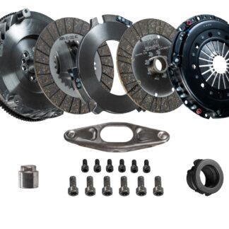DKM MS Dual Disc Organic Clutch Kit with Flywheel - 6 bolt - BMW 1, 3 Series 135i, 335i N54