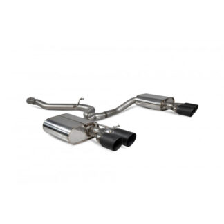 Scorpion Non-resonated cat-back system Daytona (quad) Ceramic Tailpipe Seat Leon Cupra ST 4Drive Carbon Edition 2018 - 2019