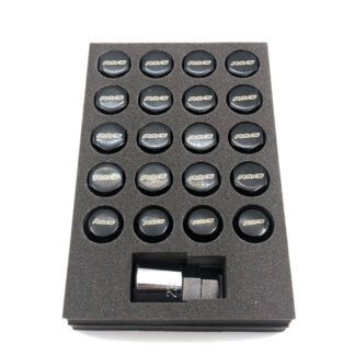 RAYS 19 HEX L31 NUTS AND LOCK SET 12X1.5-5H BK Black