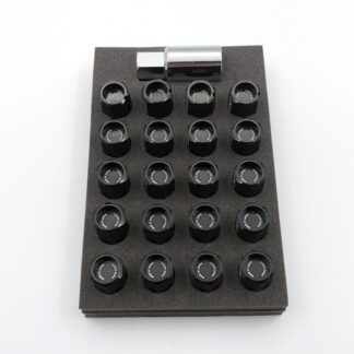 RAYS DURA-Lock and Nut SET L42 Straight M12X1.25 BK Black