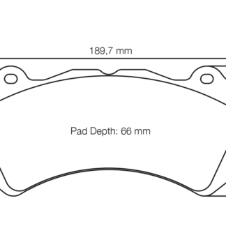Pagid racing pads - RSL29 Front R35 GT-R, Audi RS6, Merc C63 etc.