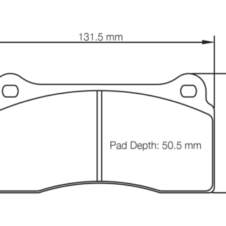 Pagid RSC1 - Brake Pad Set Rear Nissan GT-R R35