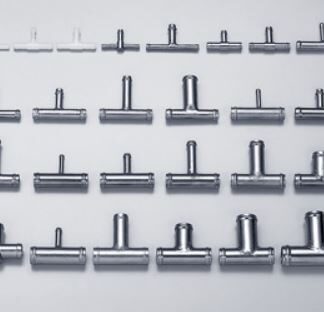 HKS Tee Fitting 6x4x6mm 2 Pcs Plastic