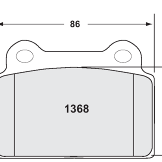 PFC Evo X REAR Z-Rated Brake Pad Set
