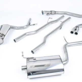 Milltek Sport Cat-back Exhaust Audi A4 1.8T B6 quattro Saloon - Avant 190BHP (6-Speed) 03-05 Non-resonated (louder)