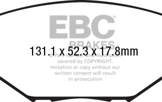 DPX2211 EBC Ultimax Front Pads Caliper-TRW SKODA