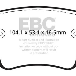DPX2201 EBC Ultimax Rear Pads Caliper-TRW AUDI