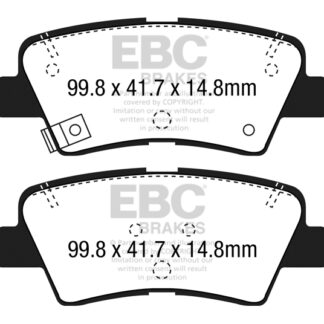 DPX2188 EBC Ultimax Rear Pads Caliper-NA HYUNDAI