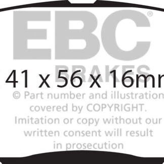 DPX2185 EBC Ultimax Front Pads Caliper-NA MAZDA