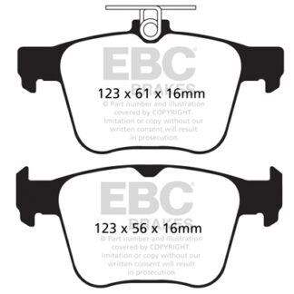 DPX2173 EBC Ultimax Rear Pads Caliper-ATE AUDI