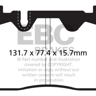 DPX2168 EBC Ultimax Front Pads Caliper-Brembo AUDI