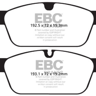 DPX2156 EBC Ultimax Front Pads Caliper-ATE MERCEDES-BENZ