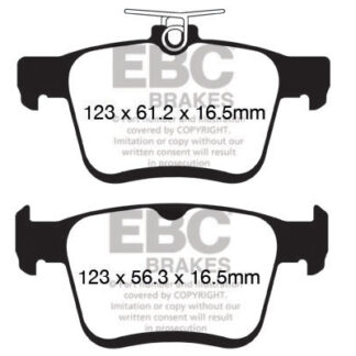 DPX2153 EBC Ultimax Rear Pads Caliper-ATE AUDI