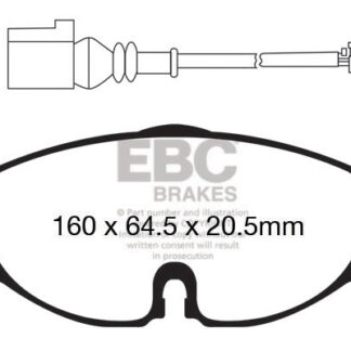 DPX2150 EBC Ultimax Front Pads Caliper-TRW AUDI
