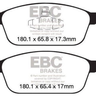 DPX2145 EBC Ultimax Front Pads Caliper-ATE FORD