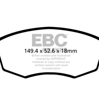 DPX2142 EBC Ultimax Front Pads Caliper-NA CHRYSLER (UK)