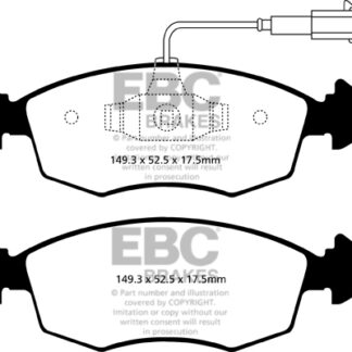 DPX2141 EBC Ultimax Front Pads Caliper-ATE FIAT