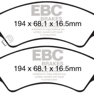 DPX2140 EBC Ultimax Front Pads Caliper-NA FORD