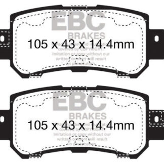 DPX2135 EBC Ultimax Rear Pads Caliper-NA MAZDA
