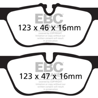 DPX2132 EBC Ultimax Rear Pads Caliper-ATE BMW