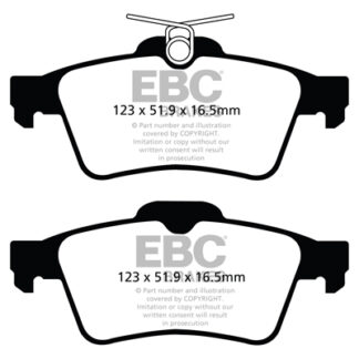 DPX2121 EBC Ultimax Rear Pads Caliper-ATE PEUGEOT