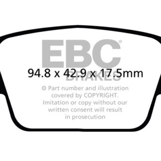 DPX2107 EBC Ultimax Rear Pads Caliper-Bosch ALFA ROMEO