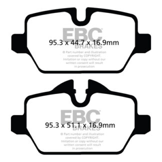 DPX2102 EBC Ultimax Rear Pads Caliper-TRW MINI