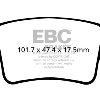 DPX2101 EBC Ultimax Rear Pads Caliper-NA ABARTH