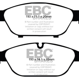 DPX2086 EBC Ultimax Front Pads Caliper-ATE AUDI