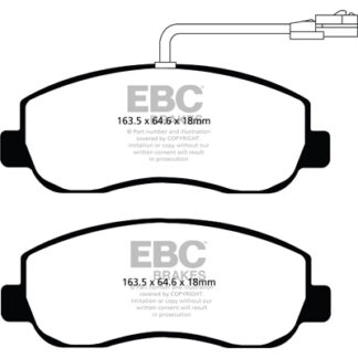DPX2083 EBC Ultimax Front Pads Caliper-NA NISSAN COMMERCIAL