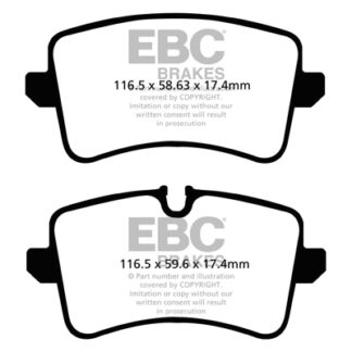 DPX2082 EBC Ultimax Rear Pads Caliper-TRW AUDI