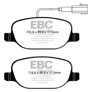 DPX2080 EBC Ultimax Rear Pads Caliper-NA ALFA ROMEO