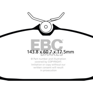 DPX2072 EBC Ultimax Front Pads Caliper-NA TATA