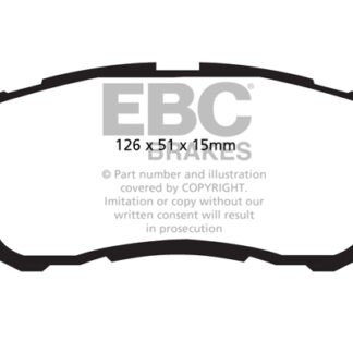 DPX2058 EBC Ultimax Front Pads Caliper-NA DAIHATSU