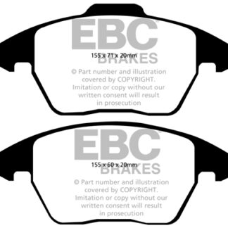 DPX2052 EBC Ultimax Front Pads Caliper-ATE CITROEN