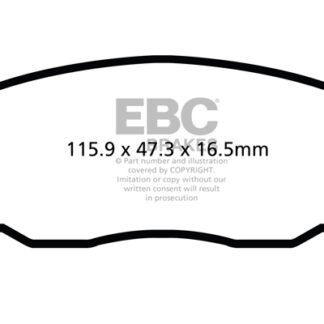 DPX2050 EBC Ultimax Front Pads Caliper-NA HYUNDAI