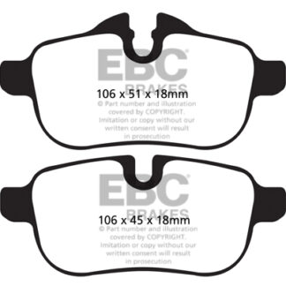 DPX2046 EBC Ultimax Rear Pads Caliper-TRW BMW