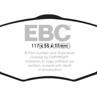 DPX2043 EBC Ultimax Front Pads Caliper-TRW LANCIA